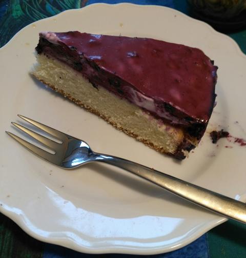 Blaubeer Quark Kuchen