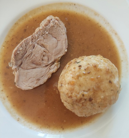 magerer Schweinsbraten