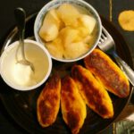 Kartoffelnudeln-mit-Apfelkompott-