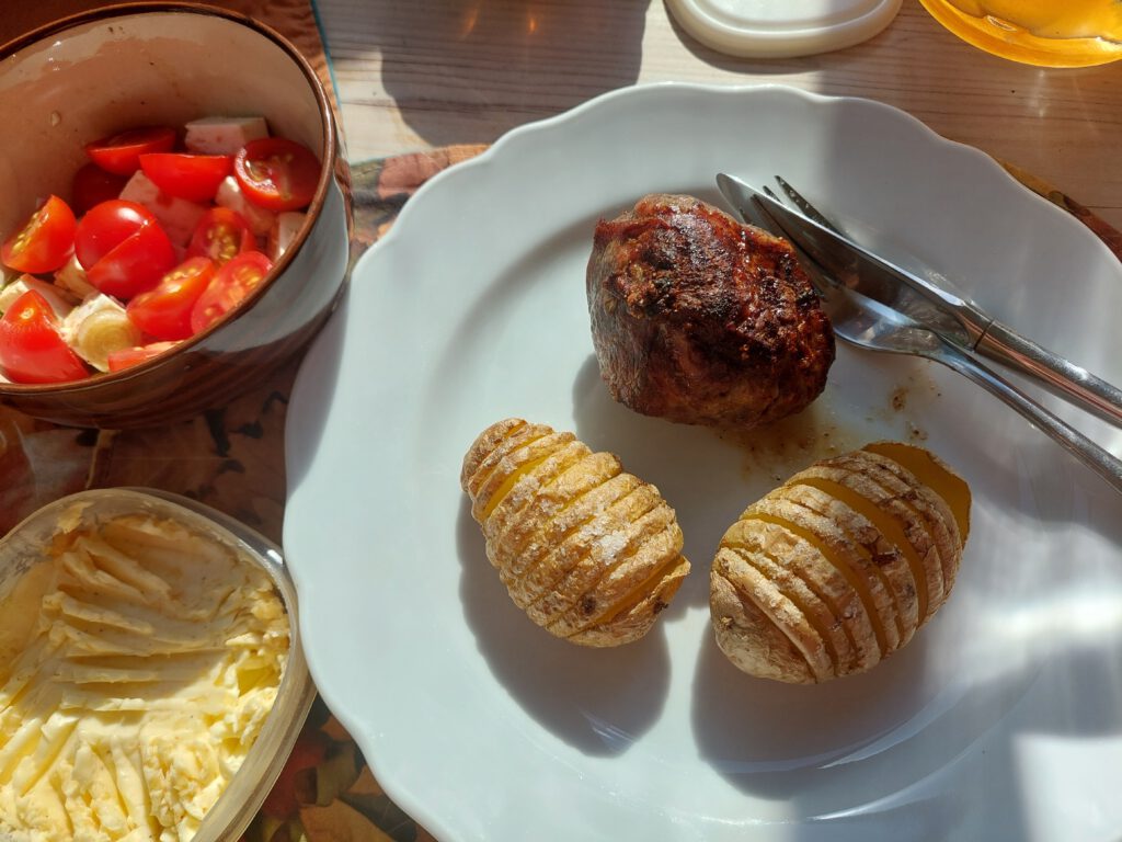 Lammsteaks garni